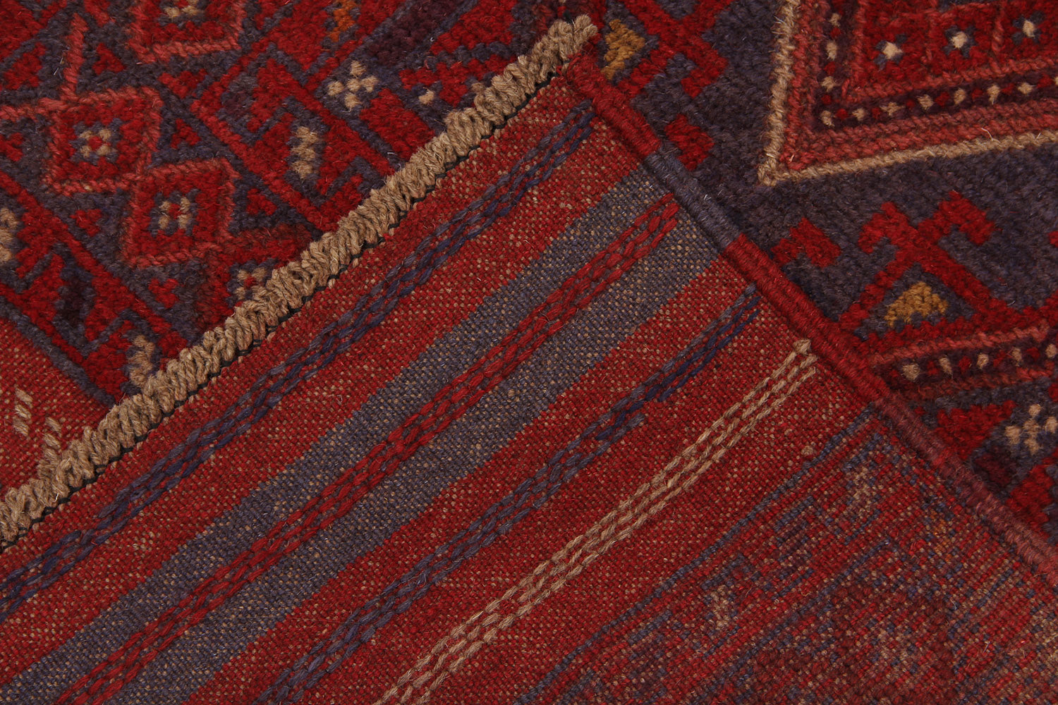 2' 6" x 8' Multy Handmade Mashwani Afghan Rug Runner