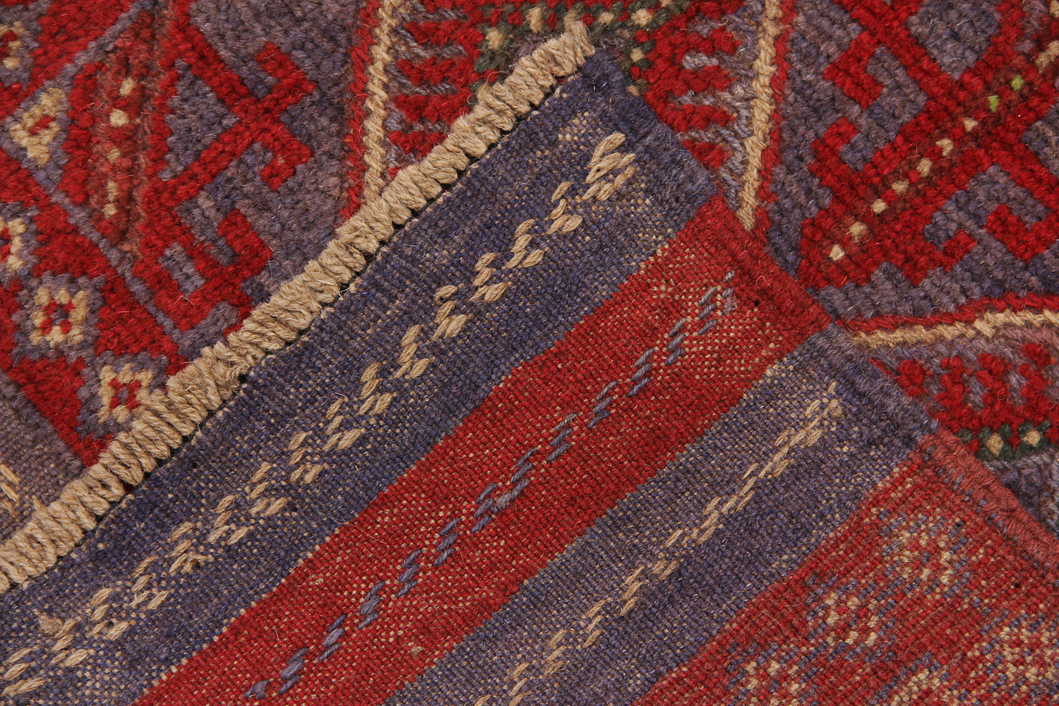 2' 6" x 8' Multy Handmade Mashwani Afghan Rug Runner