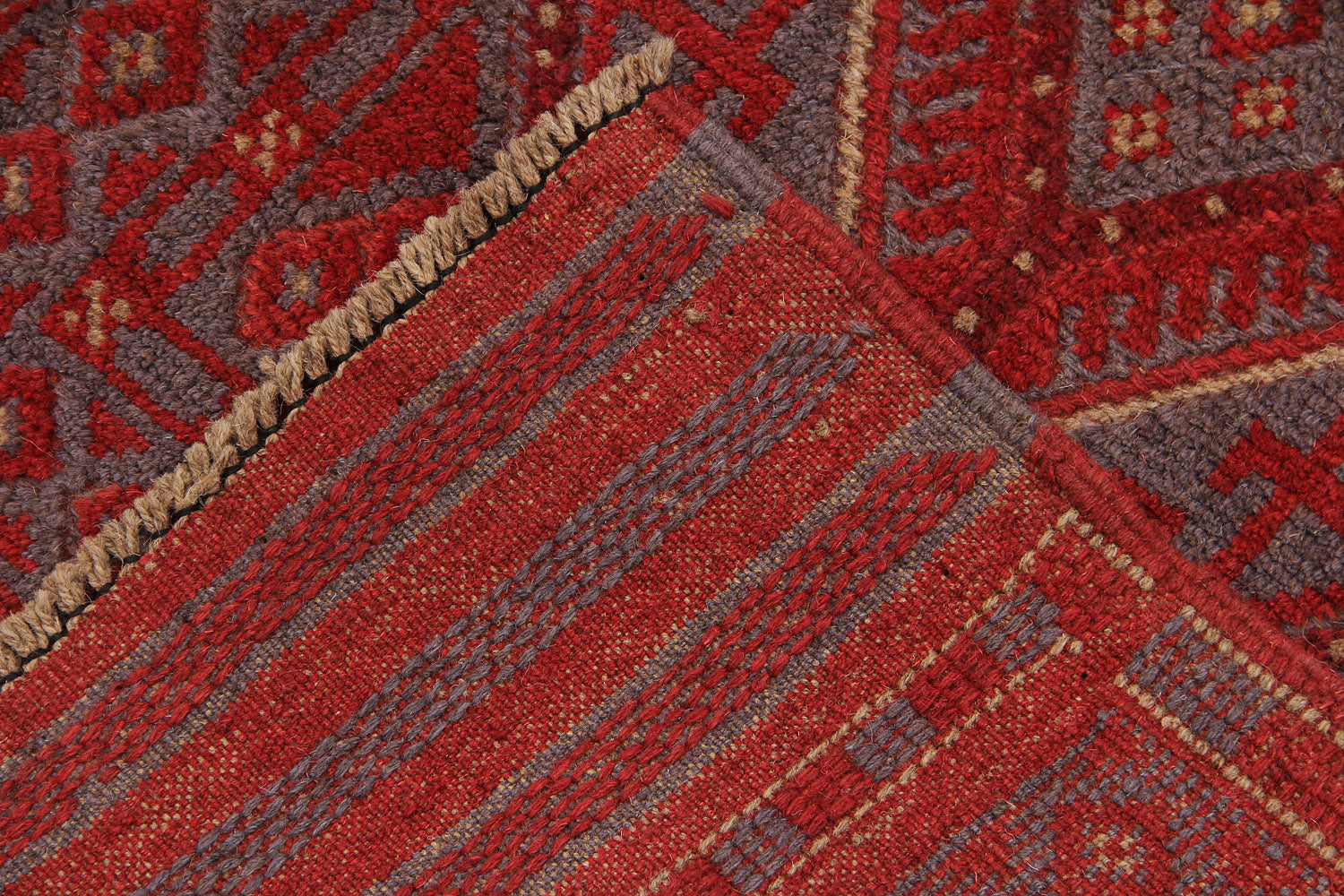 2' 6" x 8' Multy Handmade Mashwani Afghan Rug Runner