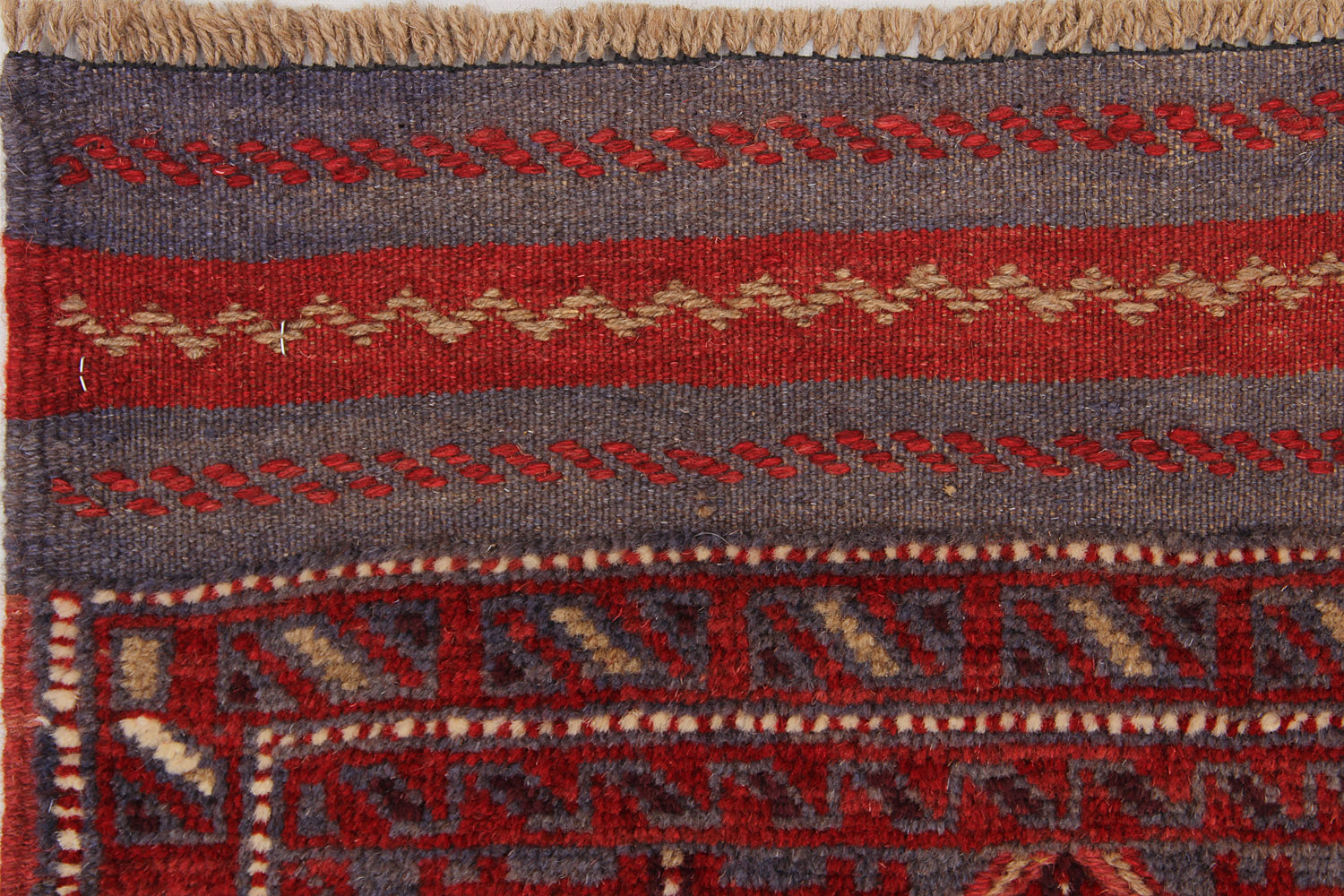 2' 6" x 8' Multy Handmade Mashwani Afghan Rug Runner
