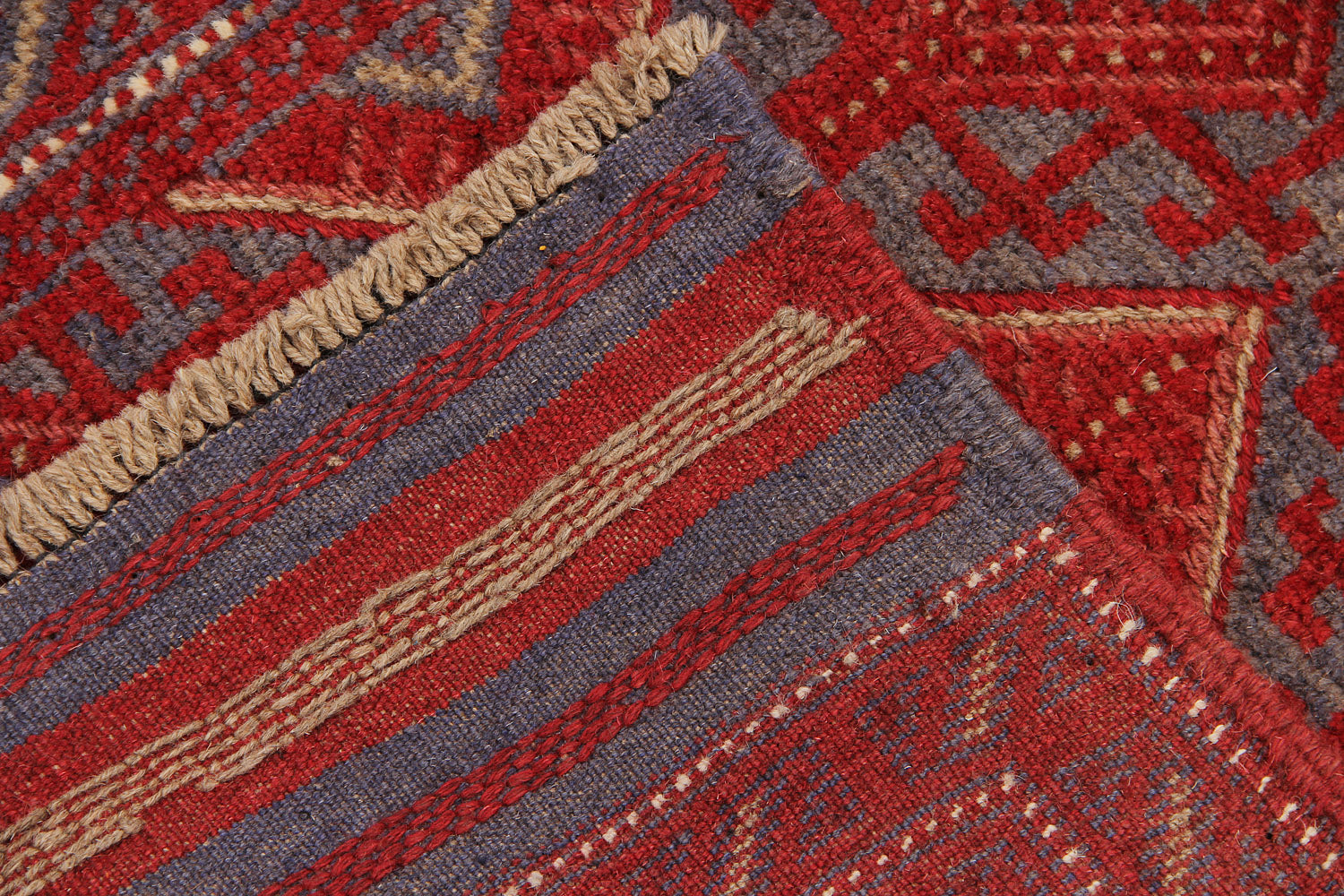 2' 6" x 8' Multy Handmade Mashwani Afghan Rug Runner