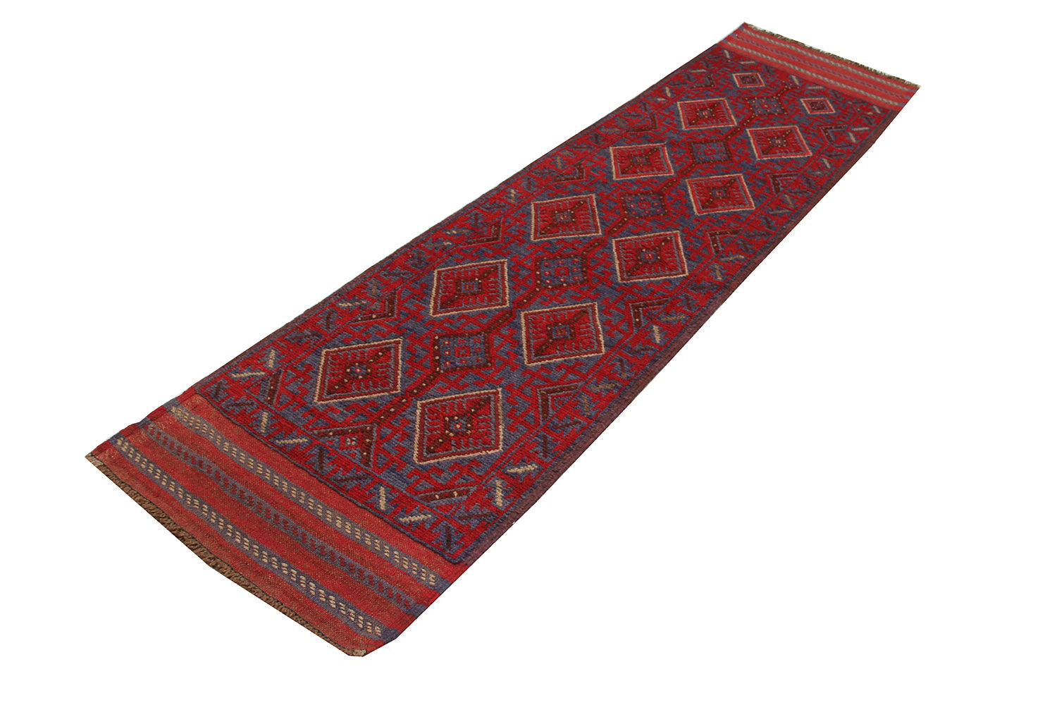 2' 6" x 8' Multy Handmade Mashwani Afghan Rug Runner