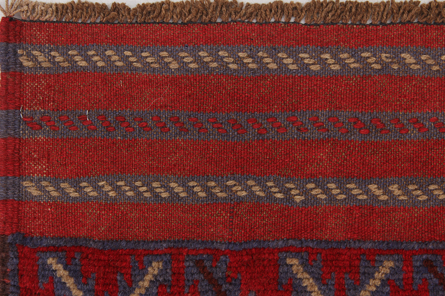 2' 6" x 8' Multy Handmade Mashwani Afghan Rug Runner