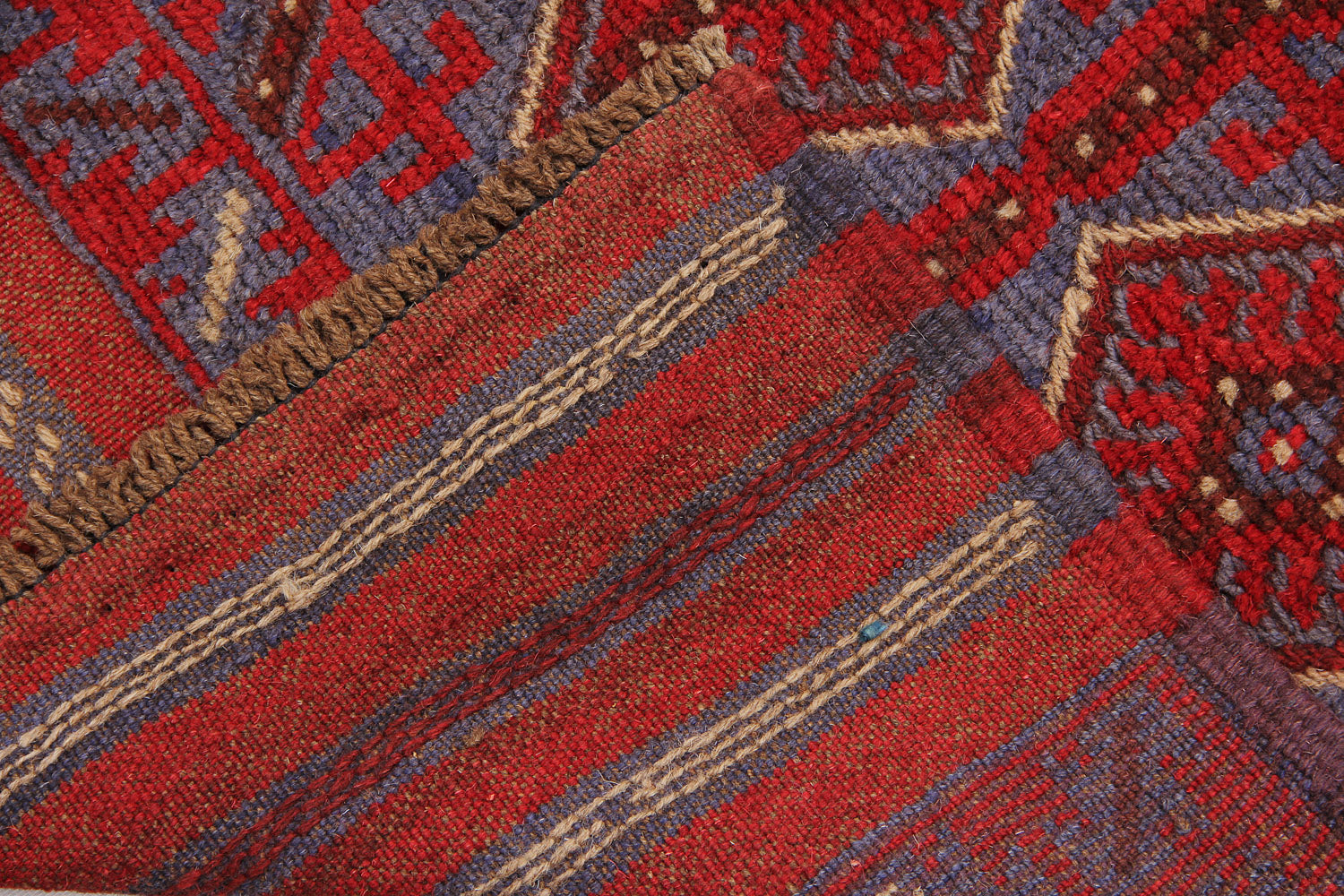 2' 6" x 8' Multy Handmade Mashwani Afghan Rug Runner