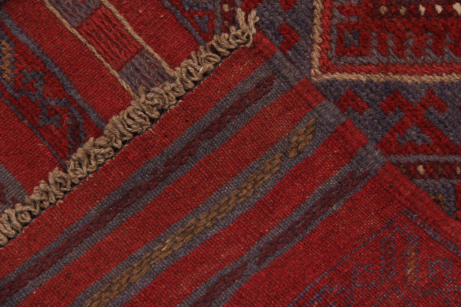 2' 6" x 8' Multy Handmade Mashwani Afghan Rug Runner