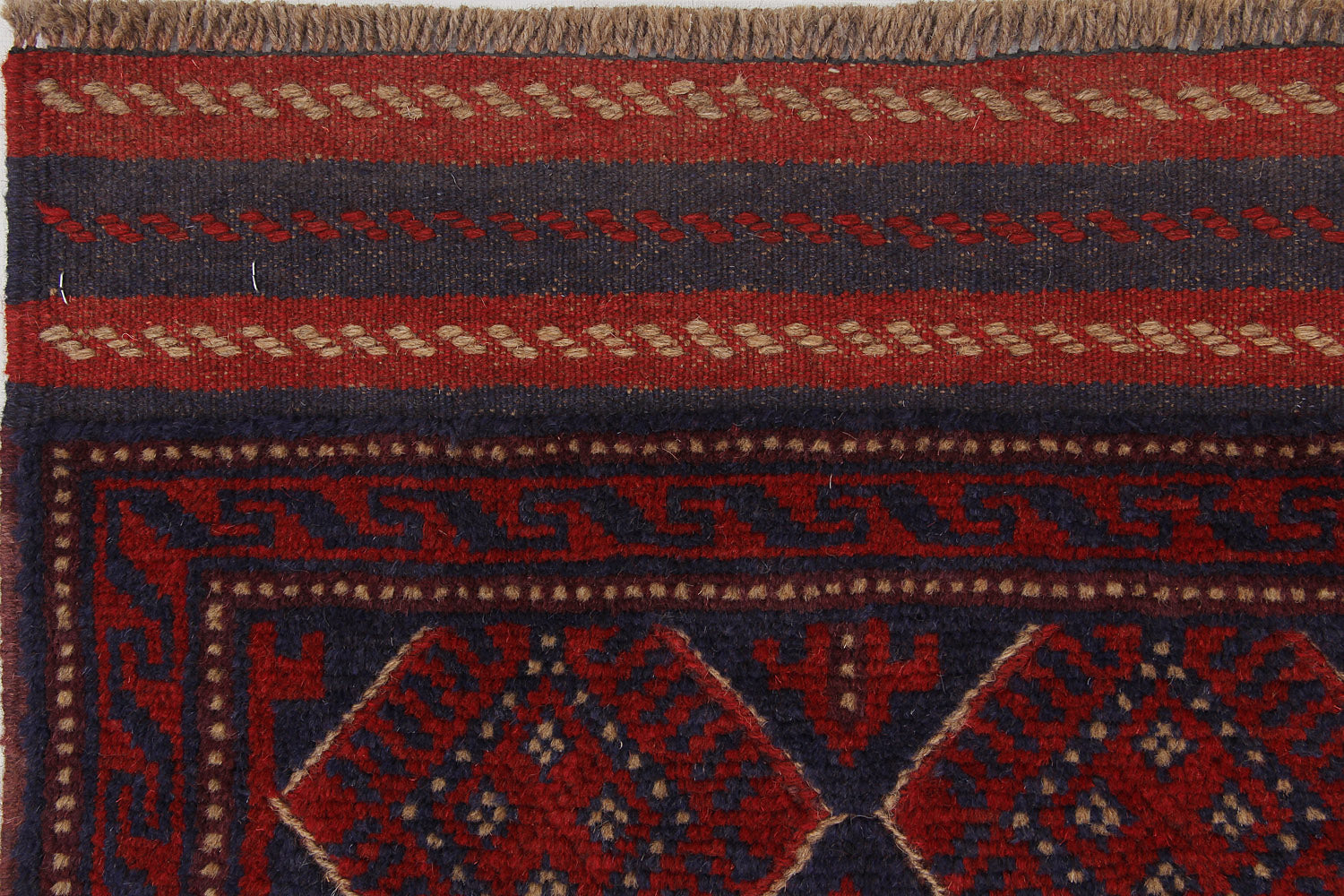 2' 6" x 8' Multy Handmade Mashwani Afghan Rug Runner