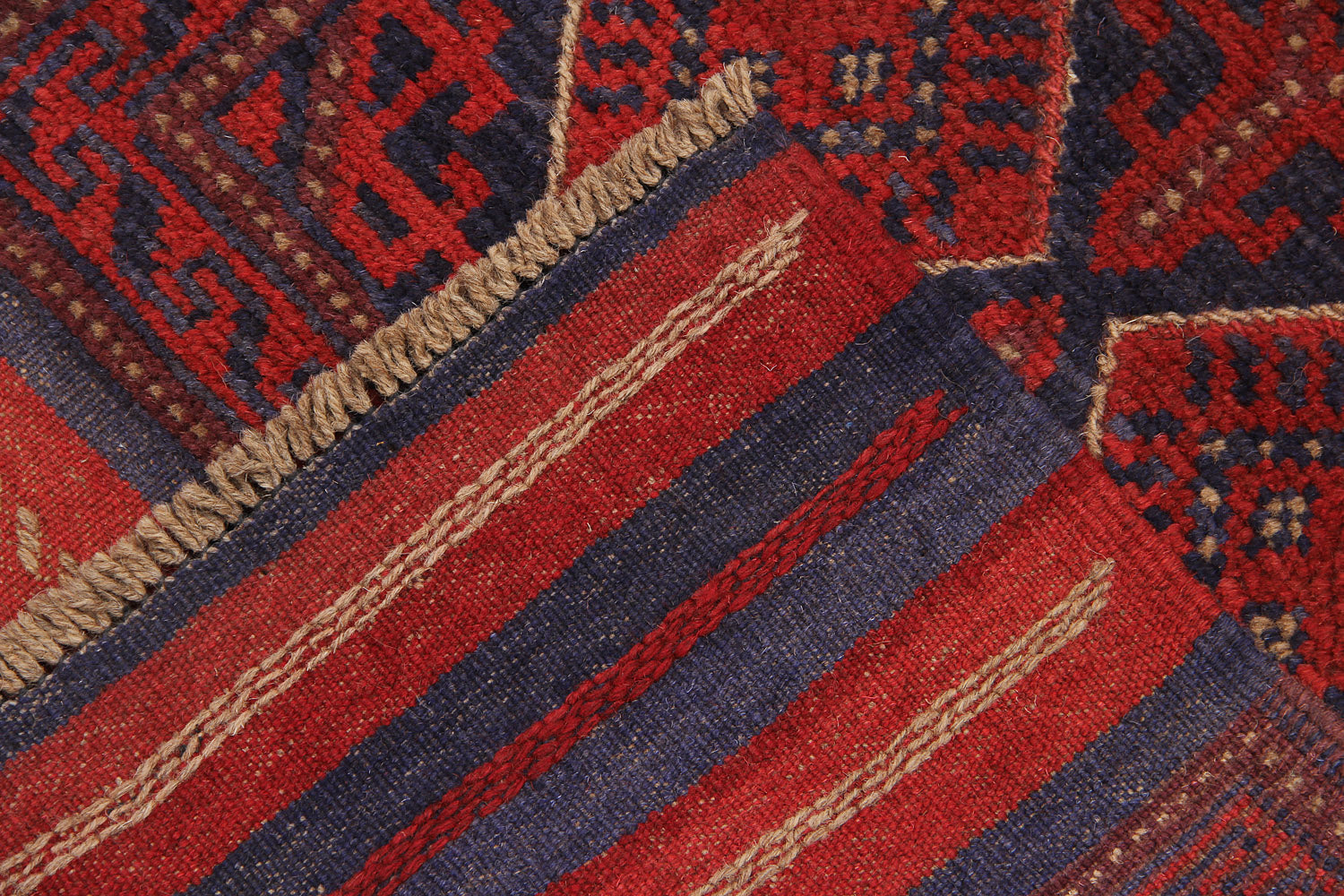 2' 6" x 8' Multy Handmade Mashwani Afghan Rug Runner