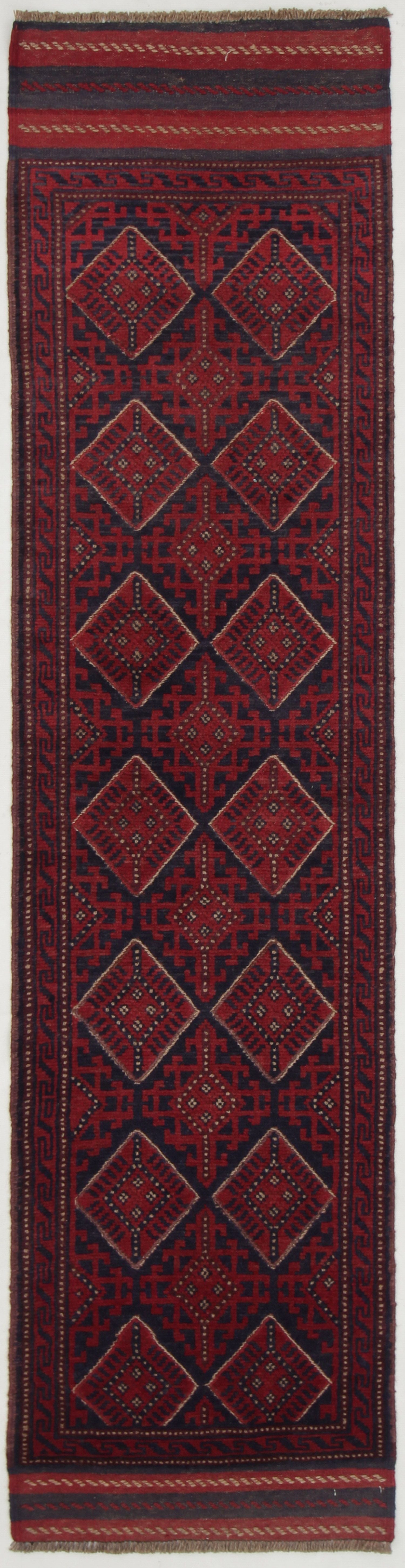 2' 6" x 8' Multy Handmade Mashwani Afghan Rug Runner