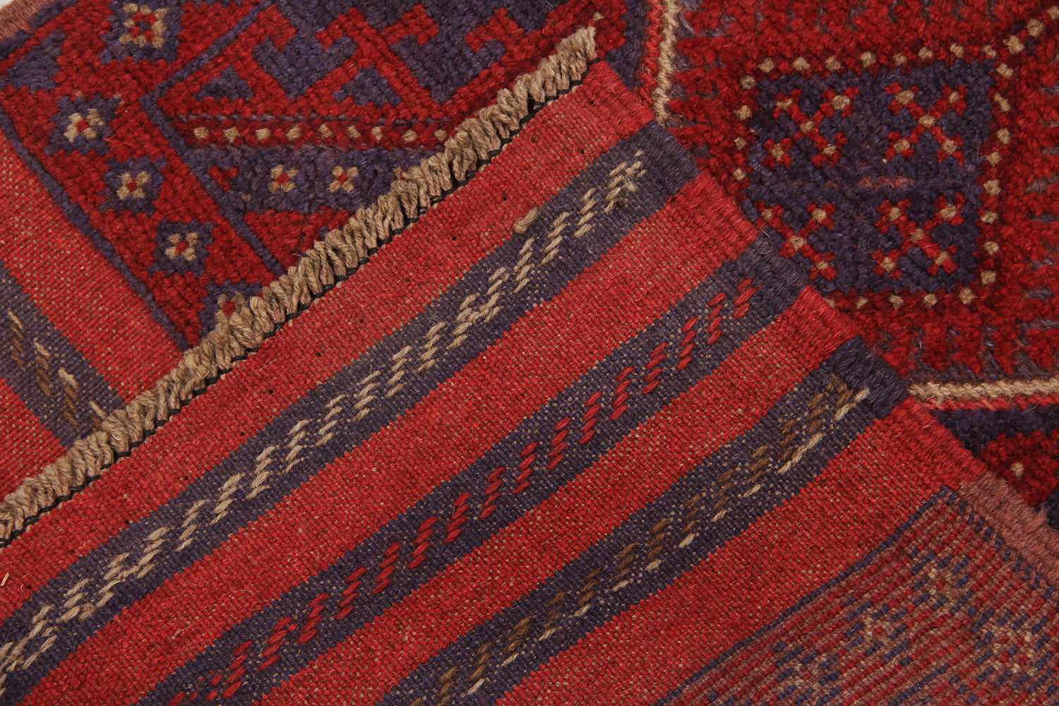 2' 6" x 8' Multy Handmade Mashwani Afghan Rug Runner