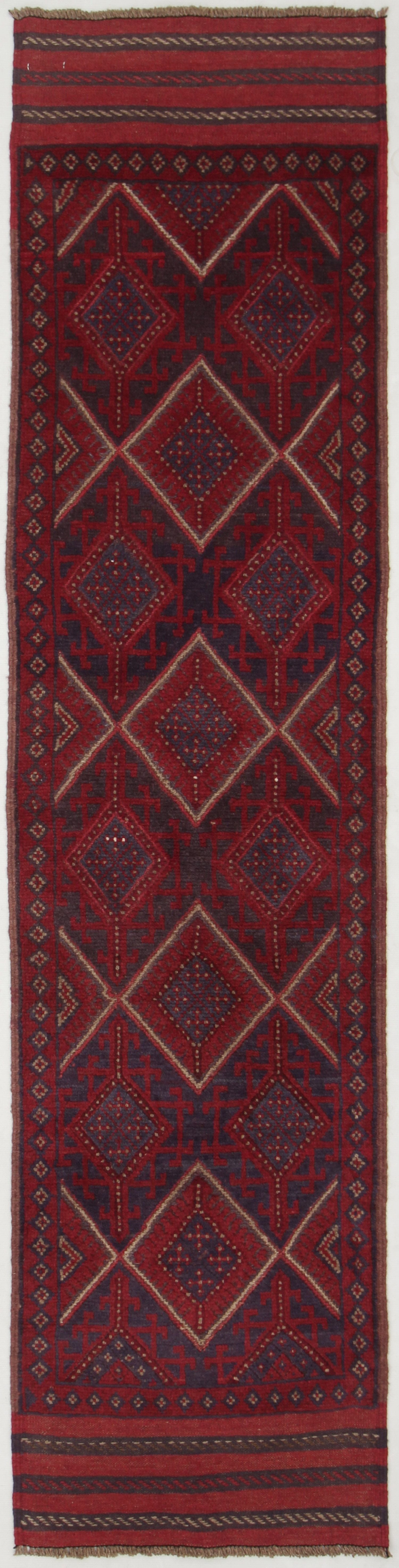 2' 6" x 8' Multy Handmade Mashwani Afghan Rug Runner
