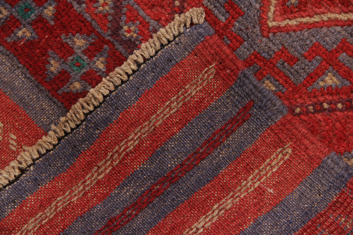 2' 6" X 9' Multy Handmade Mashwani Afghan Rug Runner