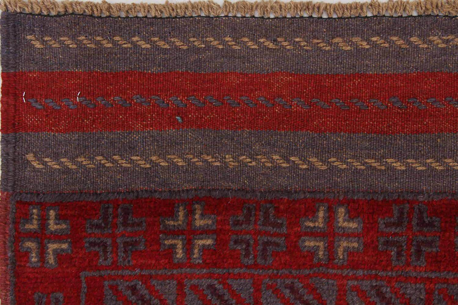 2' 6" x 8' Multy Handmade Mashwani Afghan Rug Runner