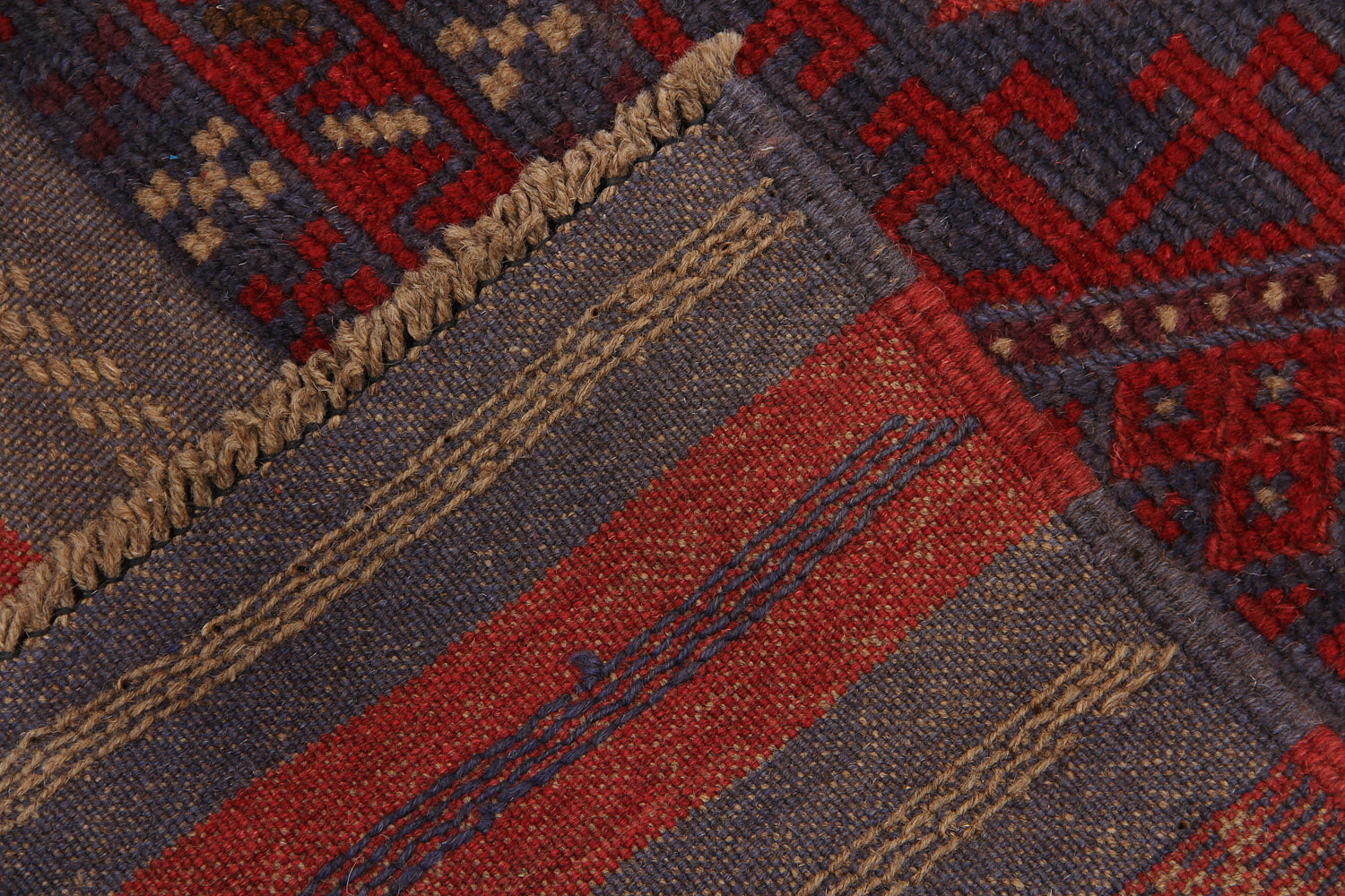 2' 6" X 9' Multy Handmade Mashwani Afghan Rug Runner