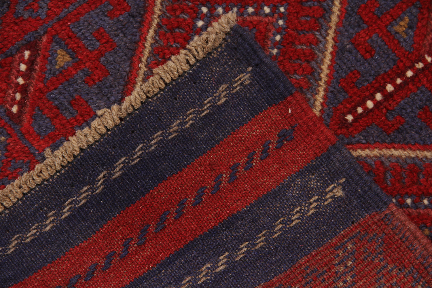2' 6" x 8' Multy Handmade Mashwani Afghan Rug Runner