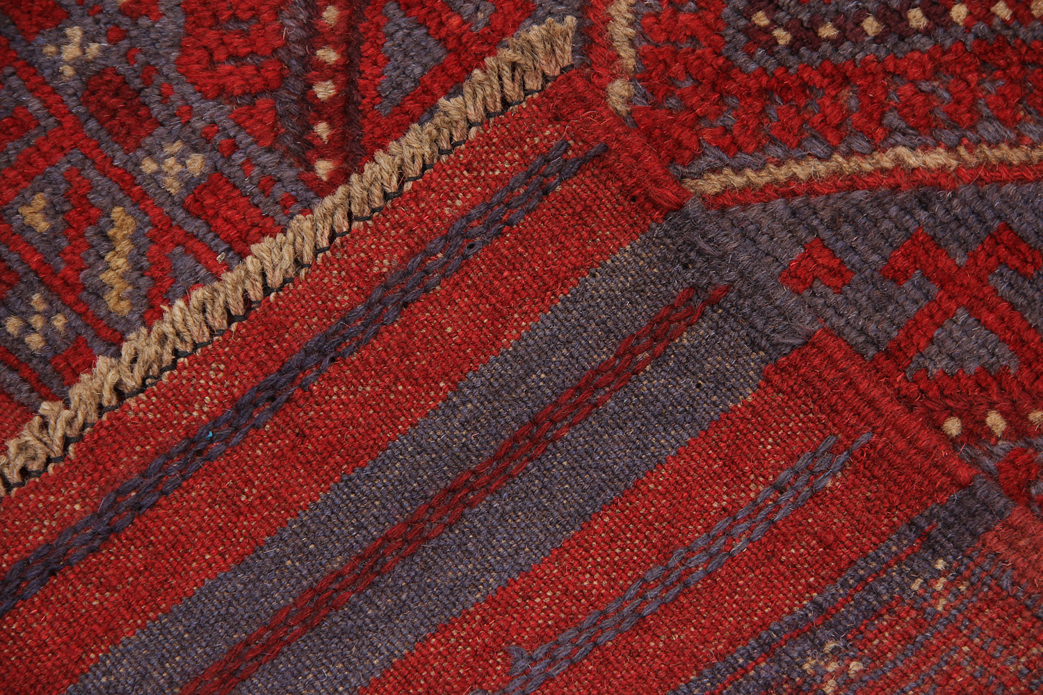 2' 6" x 8' Multy Handmade Mashwani Afghan Rug Runner