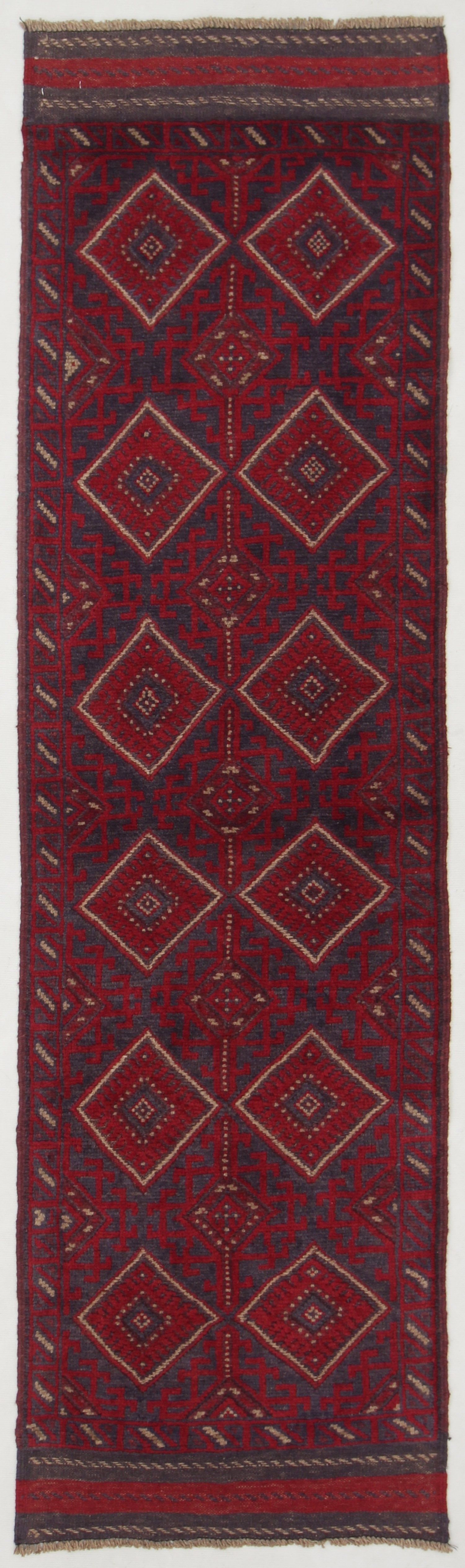 2' 6" x 8' Multy Handmade Mashwani Afghan Rug Runner