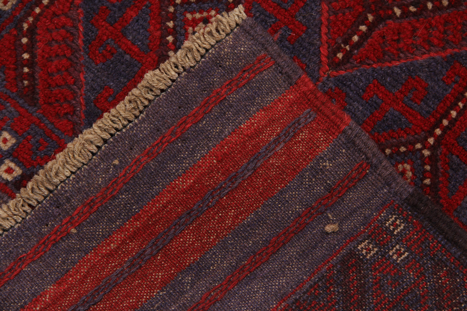 2' 6" x 8' Multy Handmade Mashwani Afghan Rug Runner
