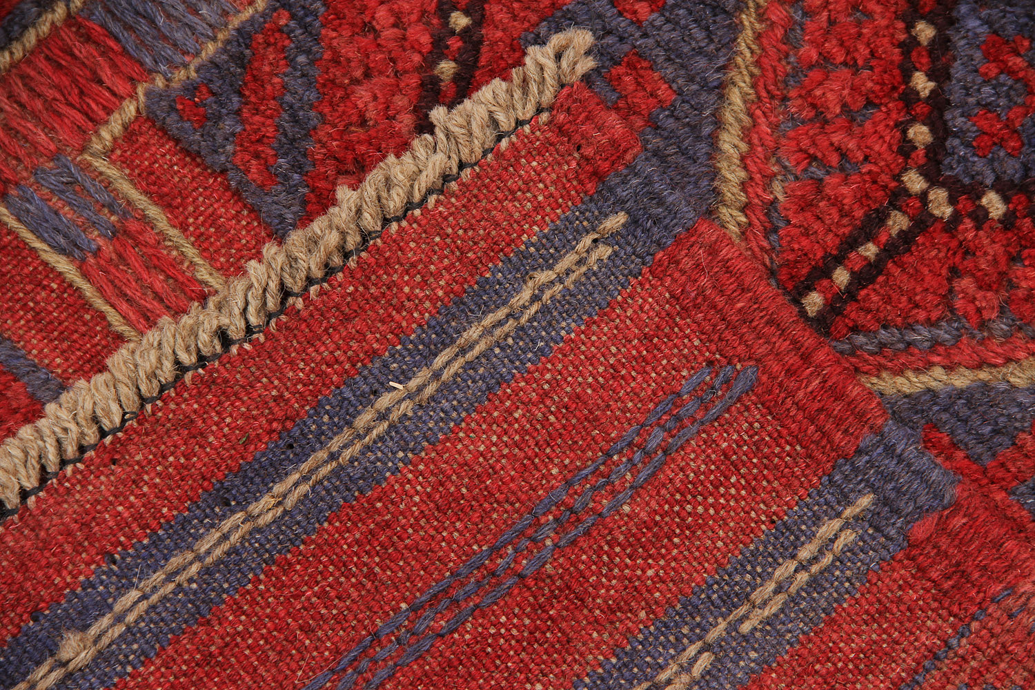 2' 6" X 9' Multy Handmade Mashwani Afghan Rug Runner