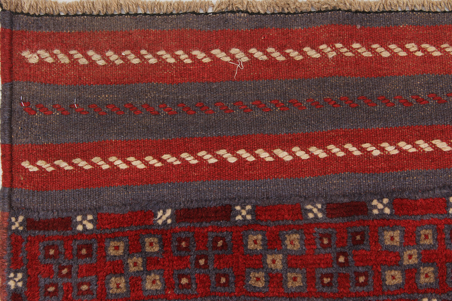 2' 6" X 9' Multy Handmade Mashwani Afghan Rug Runner
