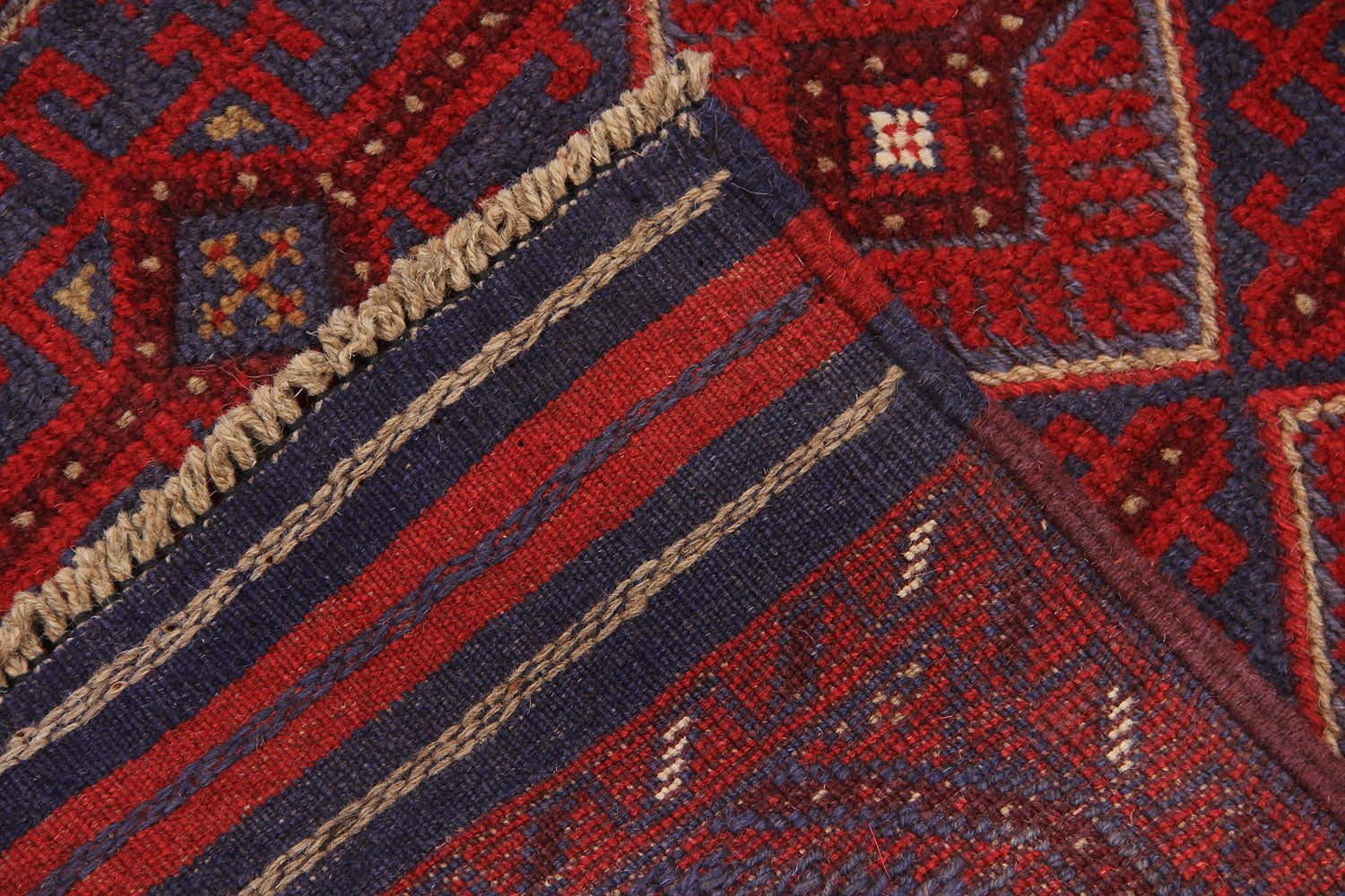 2' 6" x 8' Multy Handmade Mashwani Afghan Rug Runner