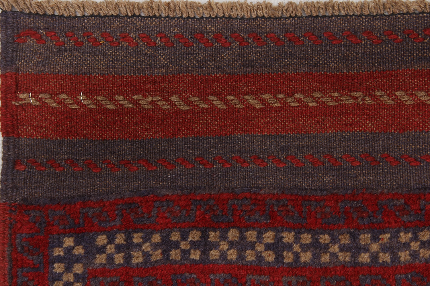 2' 6" x 8' Multy Handmade Mashwani Afghan Rug Runner