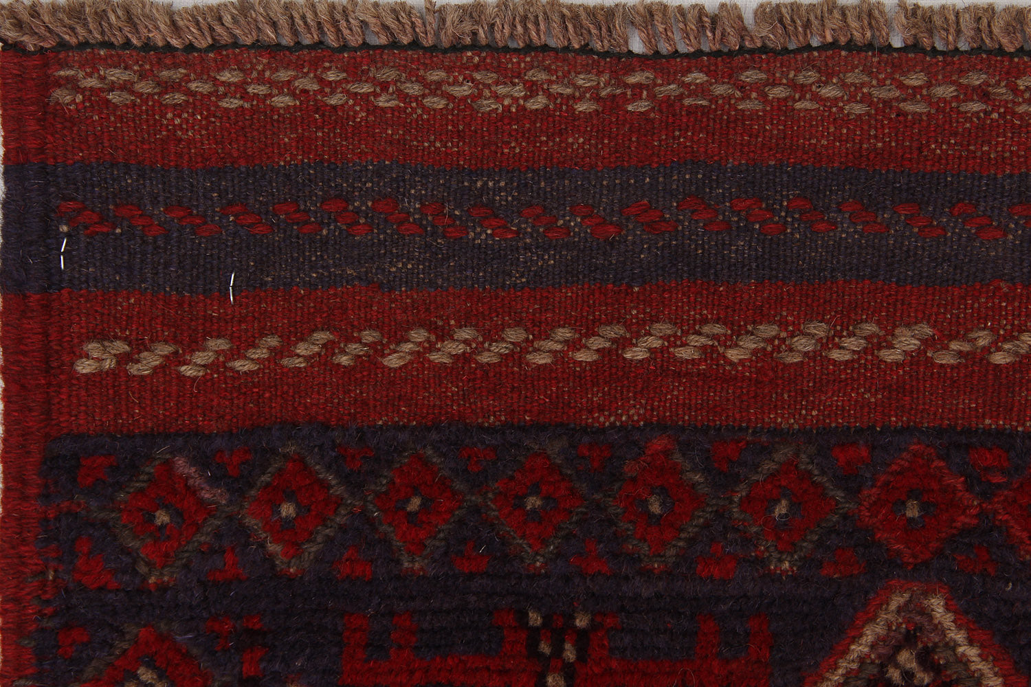 2' 6" X 9' Multy Handmade Mashwani Afghan Rug Runner