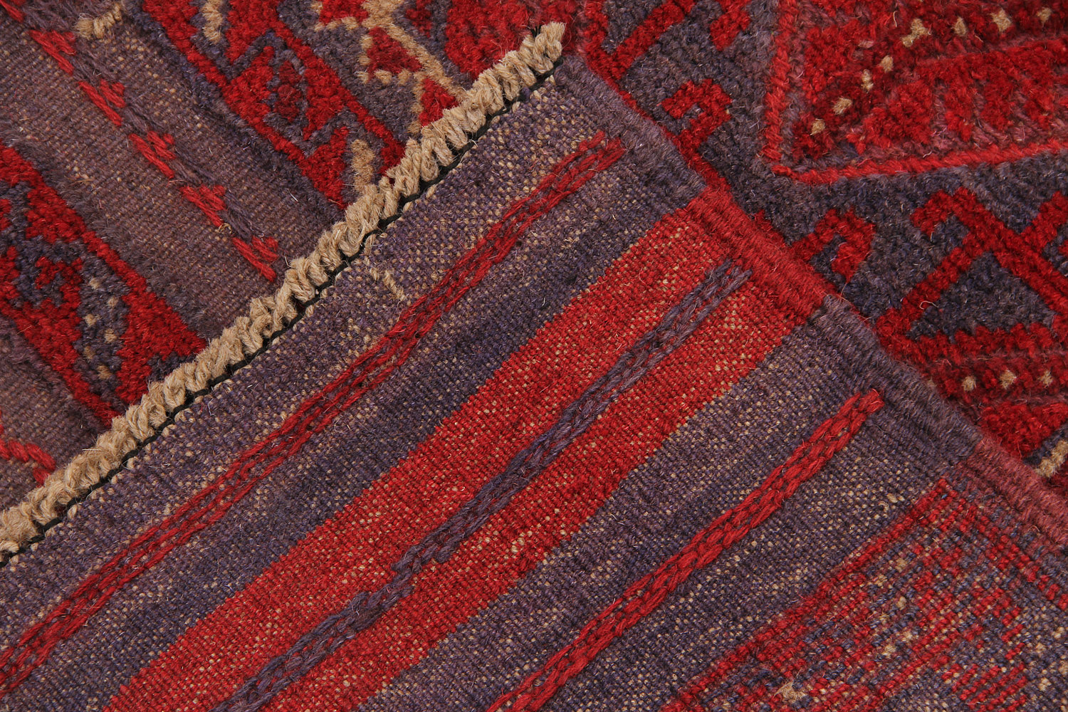 2' 6" X 9' Multy Handmade Mashwani Afghan Rug Runner