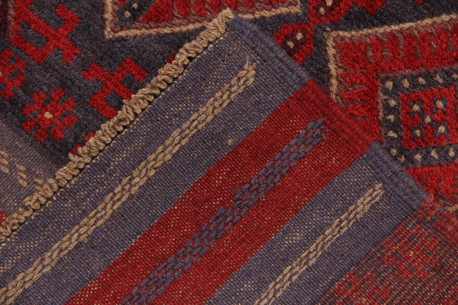 2' 6" x 8' Multy Handmade Mashwani Afghan Rug Runner