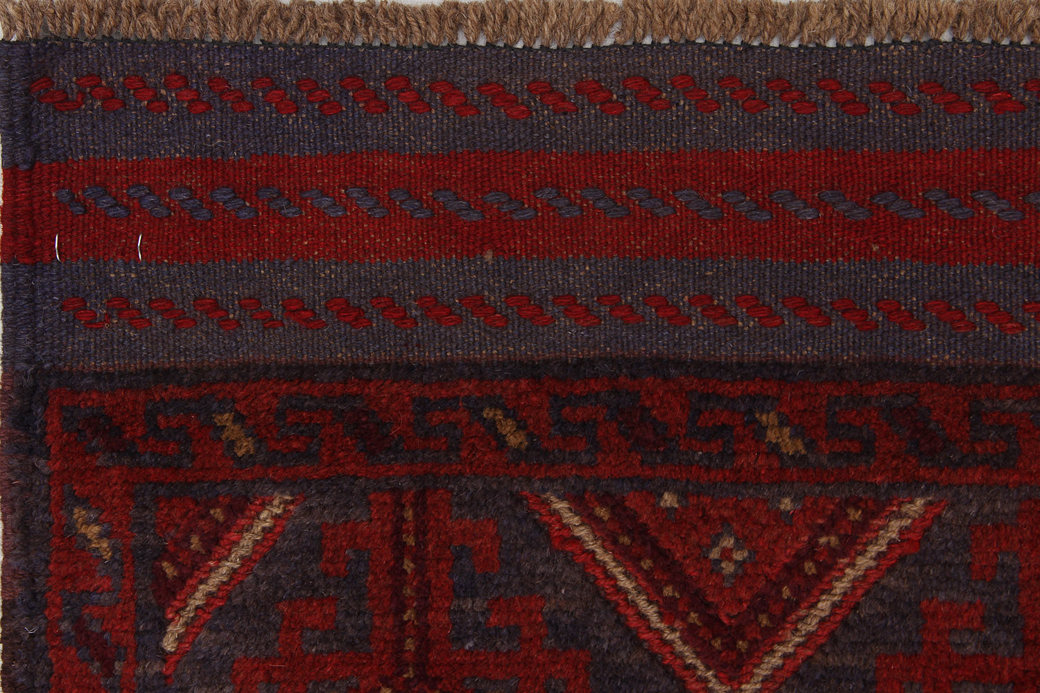 2' 6" x 8' Multy Handmade Mashwani Afghan Rug Runner