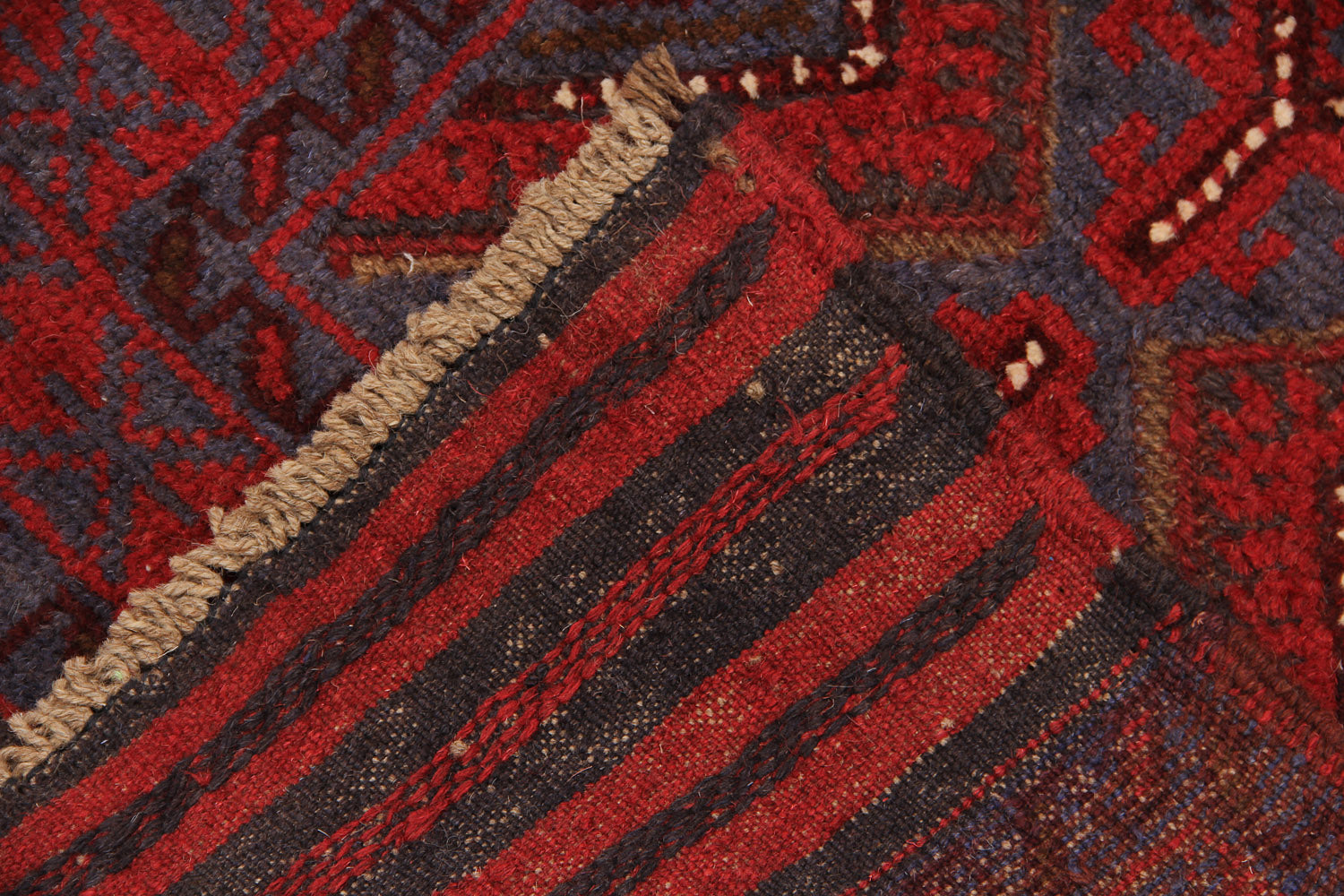 2' 6" x 8' Multy Handmade Mashwani Afghan Rug Runner