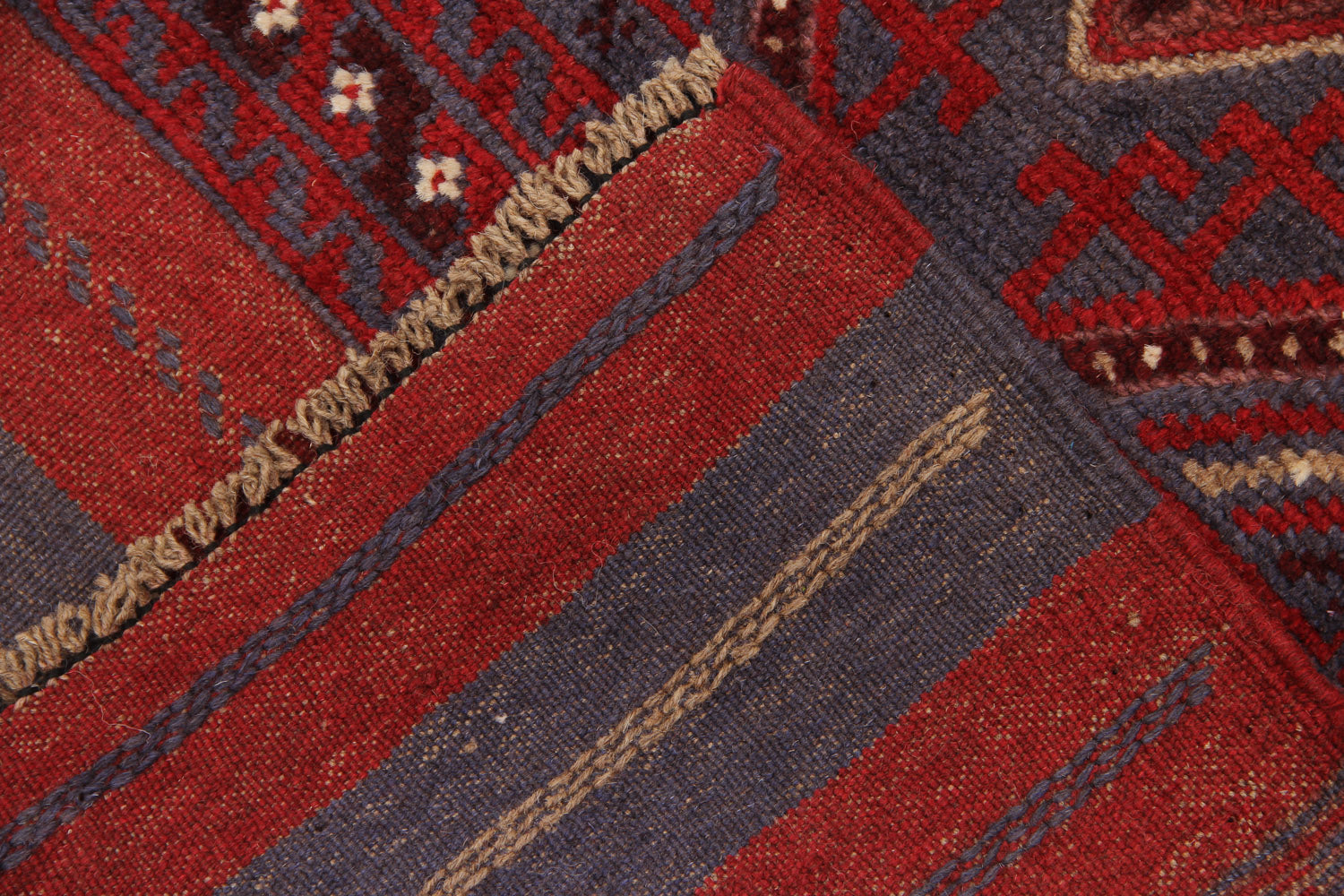 2' 6" x 8' Multy Handmade Mashwani Afghan Rug Runner