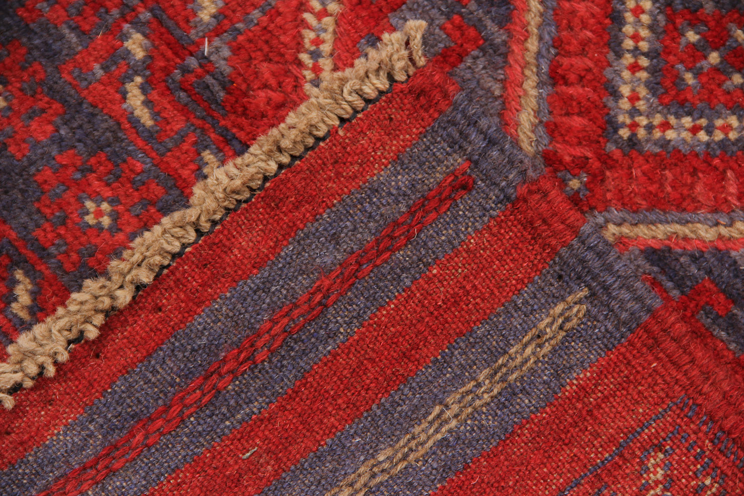 2' 6" X 9' Multy Handmade Mashwani Afghan Rug Runner