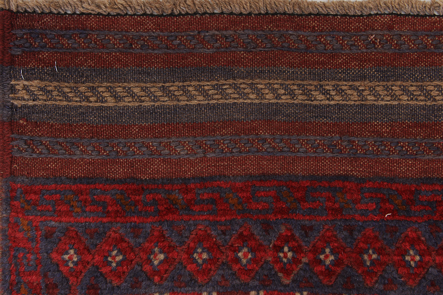 2' 6" x 8' Multy Handmade Mashwani Afghan Rug Runner