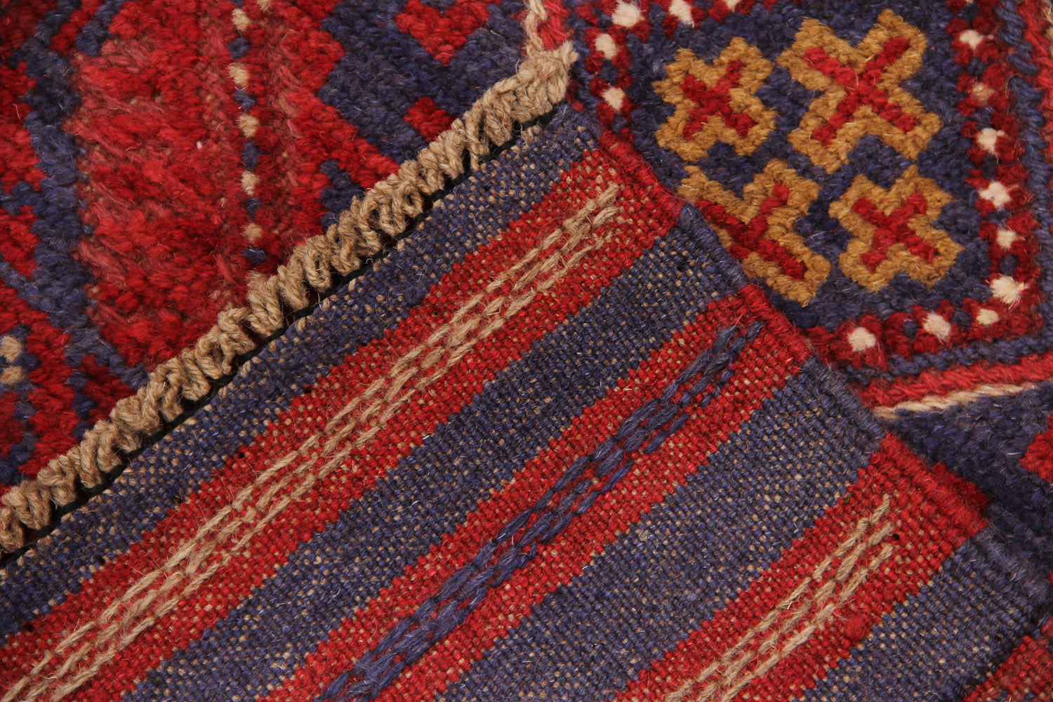 2' 6" x 8' Multy Handmade Mashwani Afghan Rug Runner