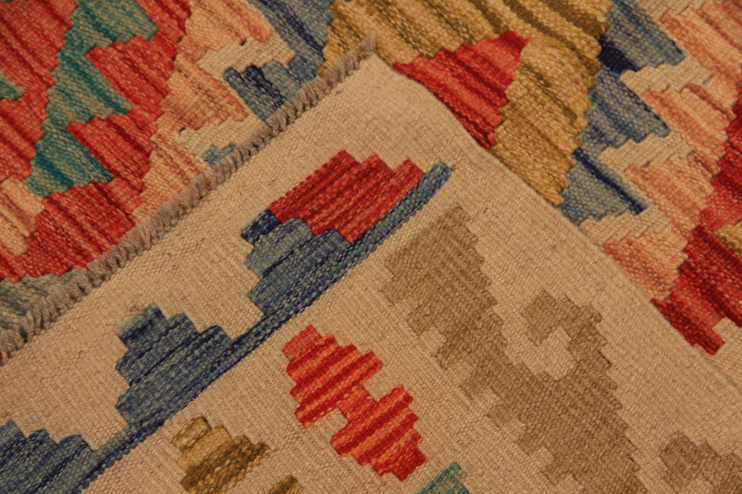 9' x 12' Multy Handmade Veggie Dye Kilim Rug Rectangular