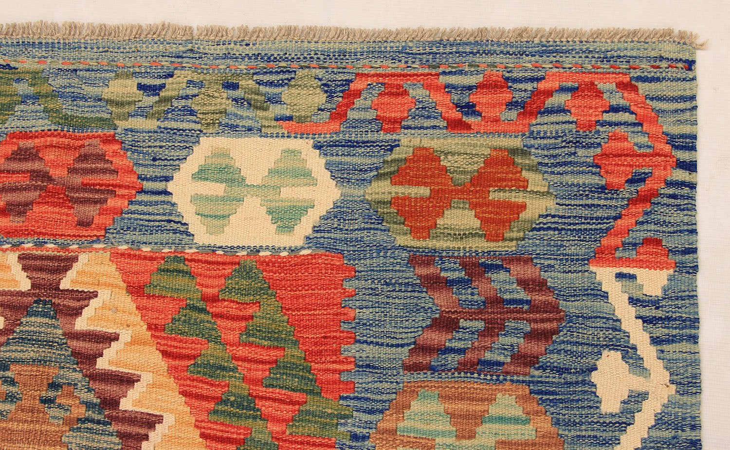 4' x 6' Multy Handmade Veggie Dye Kilim Rug Rectangular