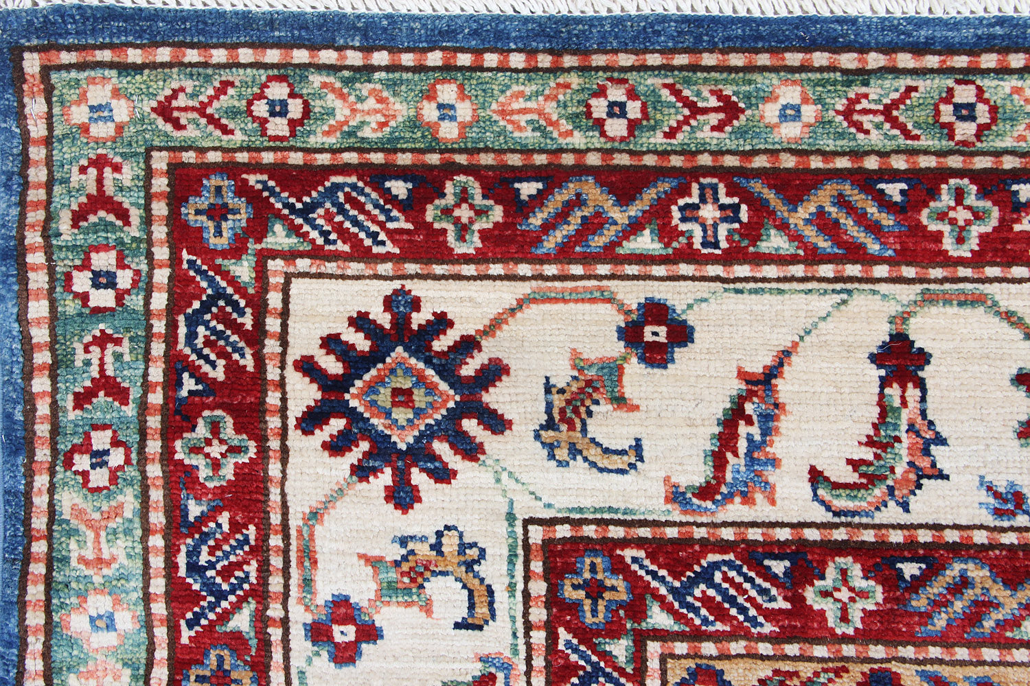 5' 6" X 8' Red Handmade SUPREME KAZAK Rug Rectangular
