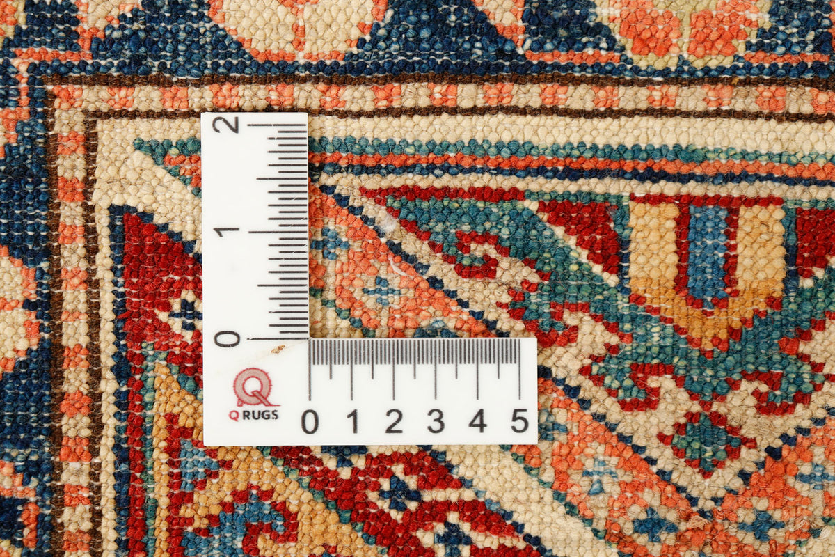 Red Hand Knotted Kazak Wool Rug 5' 6" X 8' Traditional Tribal Weave