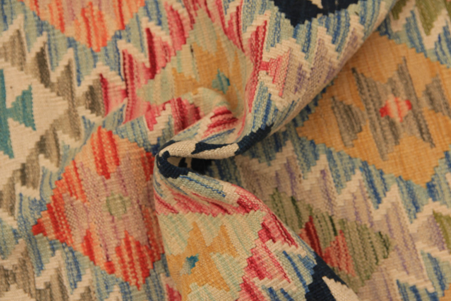 3' X 8' Multy Handmade Veggie Dye Kilim Rug Runner