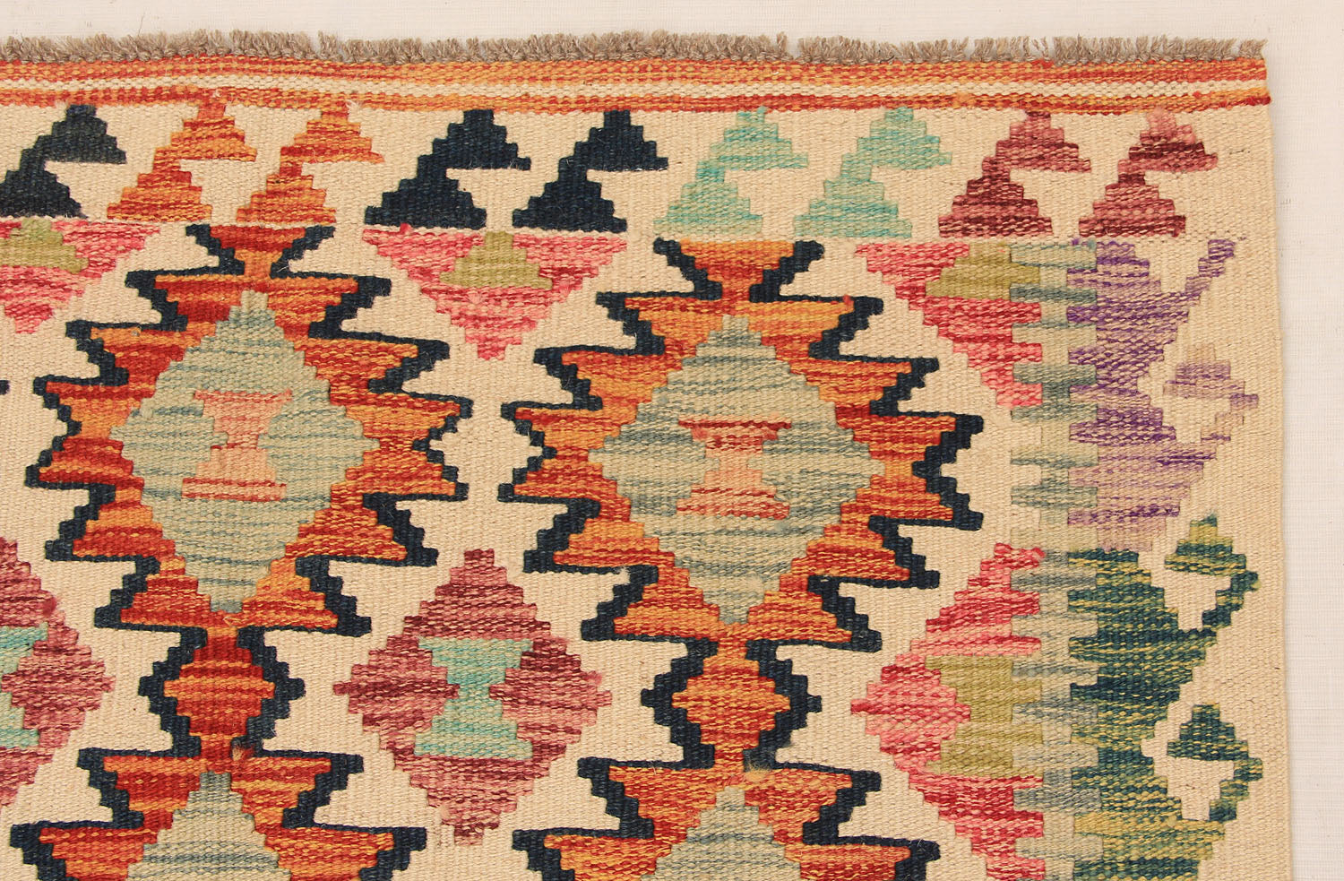 Multy Handmade Veggie Dye Kilim Rug Rectangular