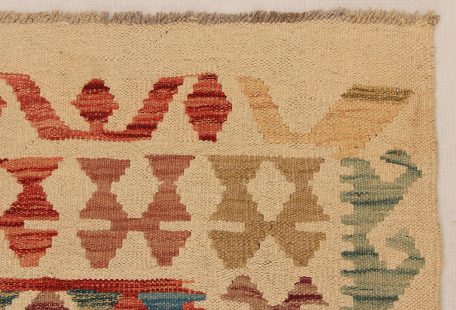 3' X 8' Multy Handmade Veggie Dye Kilim Rug Runner