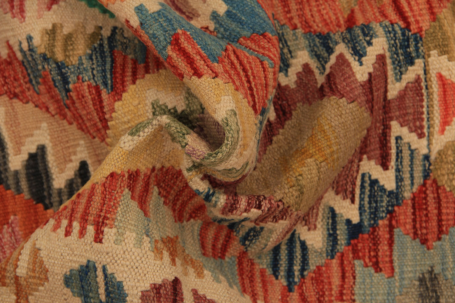 3' X 8' Multy Handmade Veggie Dye Kilim Rug Runner