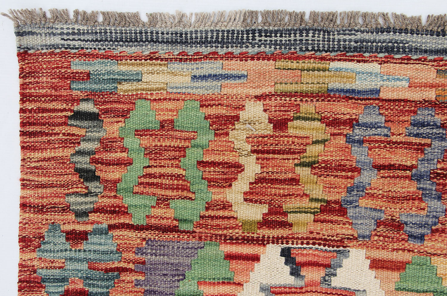 3' X 5' Multy Handmade Veggie Dye Kilim Rug Rectangular