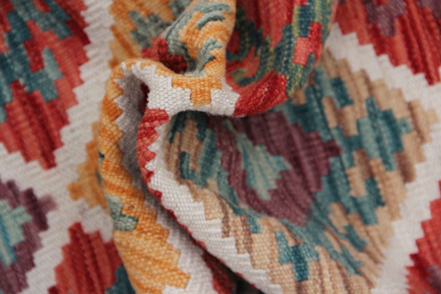 3' X 8' Multy Handmade Veggie Dye Kilim Rug Runner