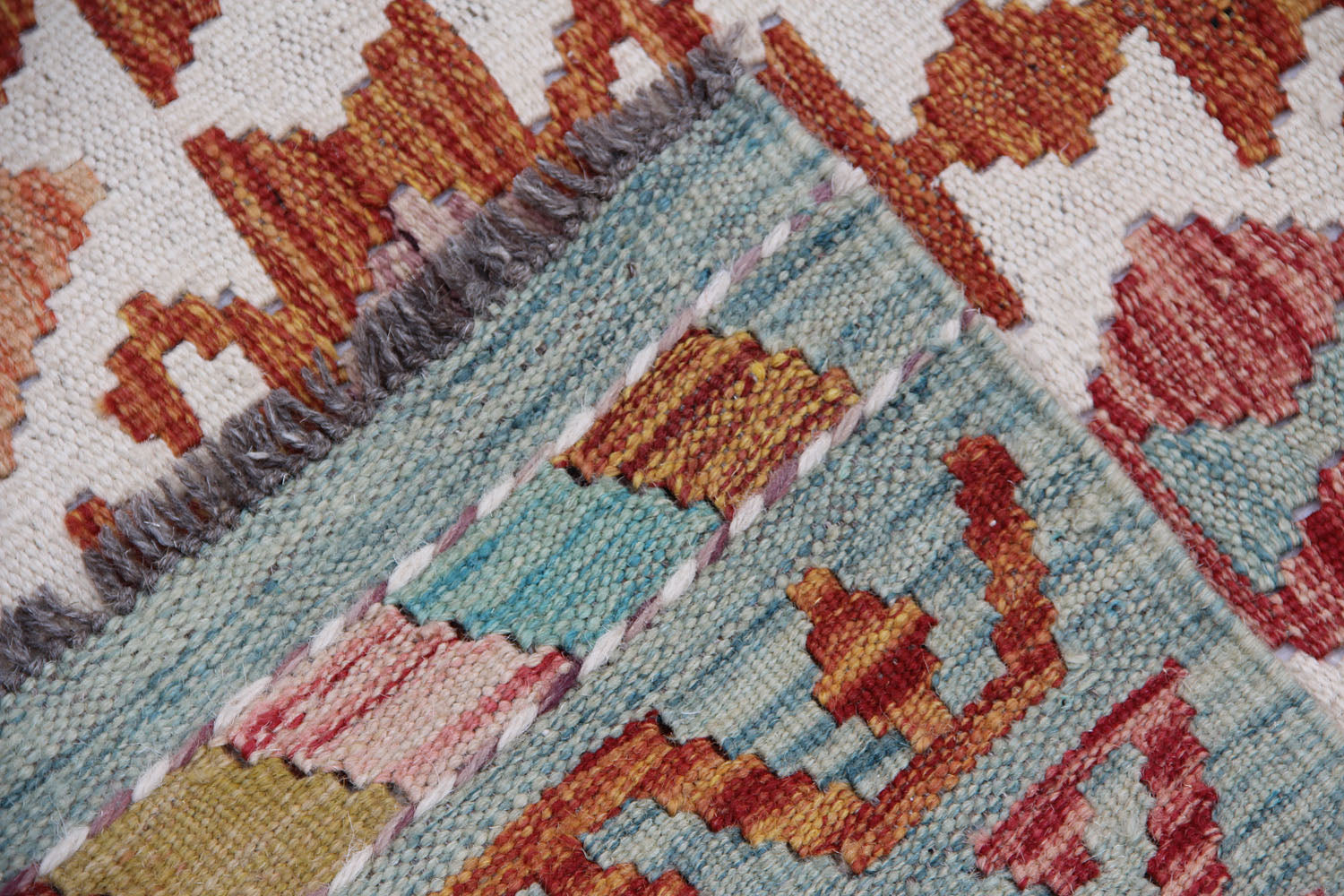 3' X 8' Multy Handmade Veggie Dye Kilim Rug Runner