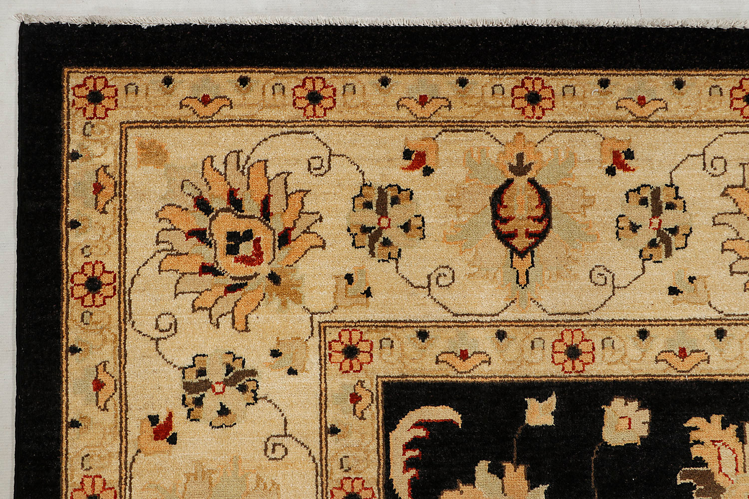 Ziegler Persian Hand Knotted Wool Rug Black 9' x 12'