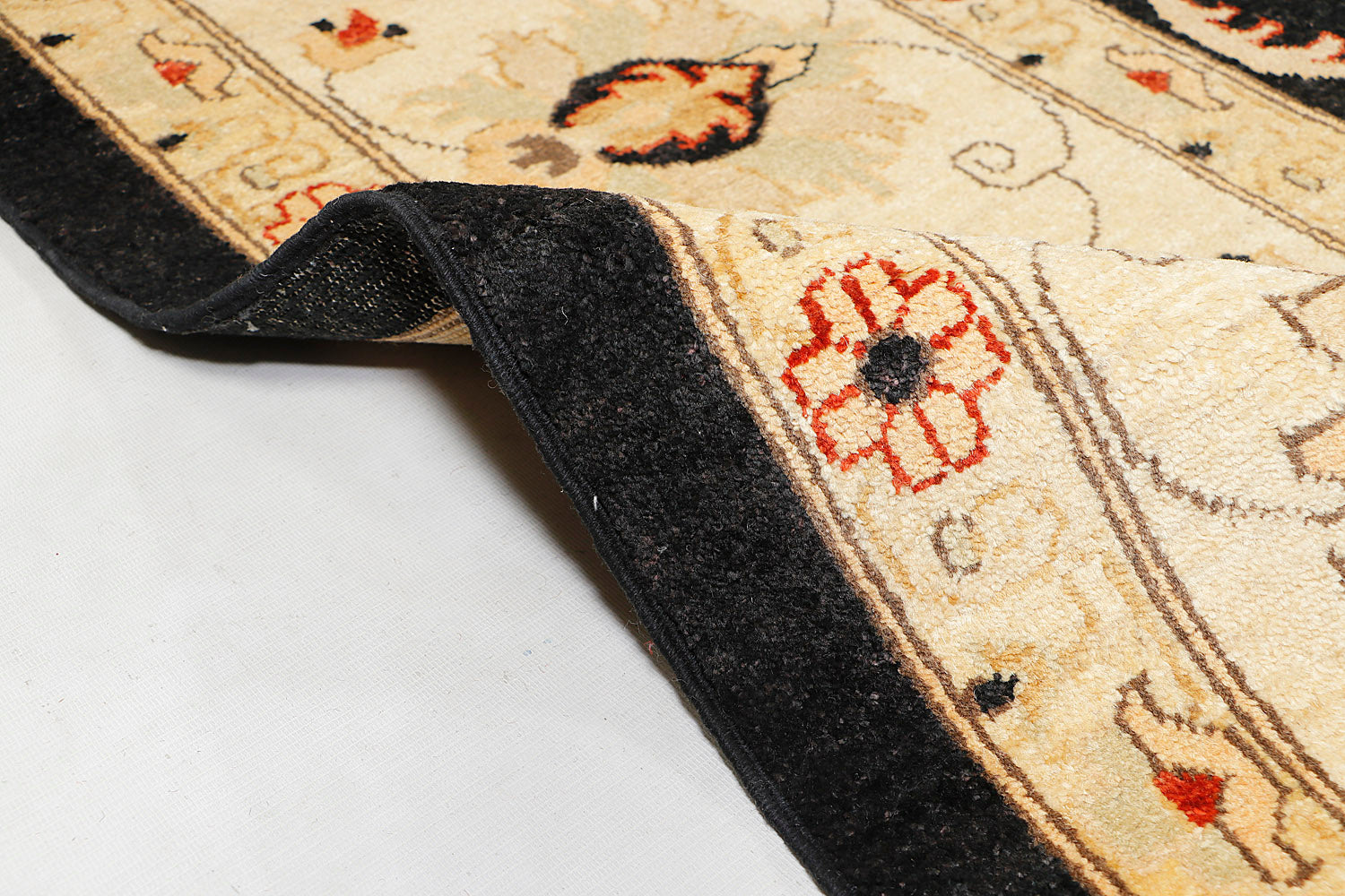Ziegler Persian Hand Knotted Wool Rug Black 9' x 12'