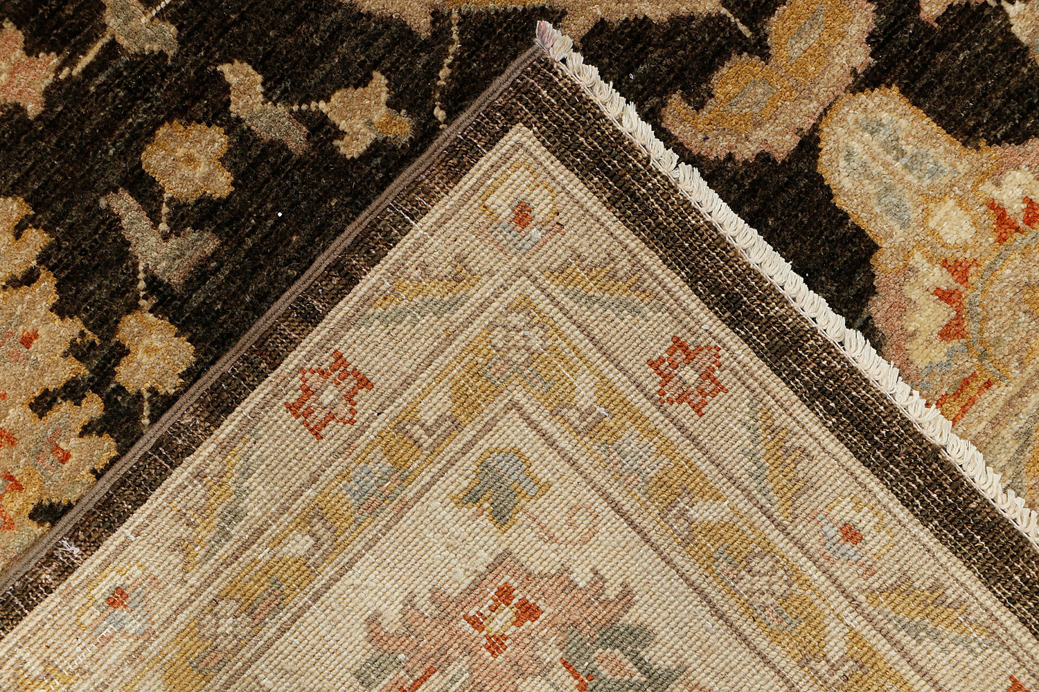 Ziegler Persian Hand Knotted Wool Rug Ivory 9' x 13'