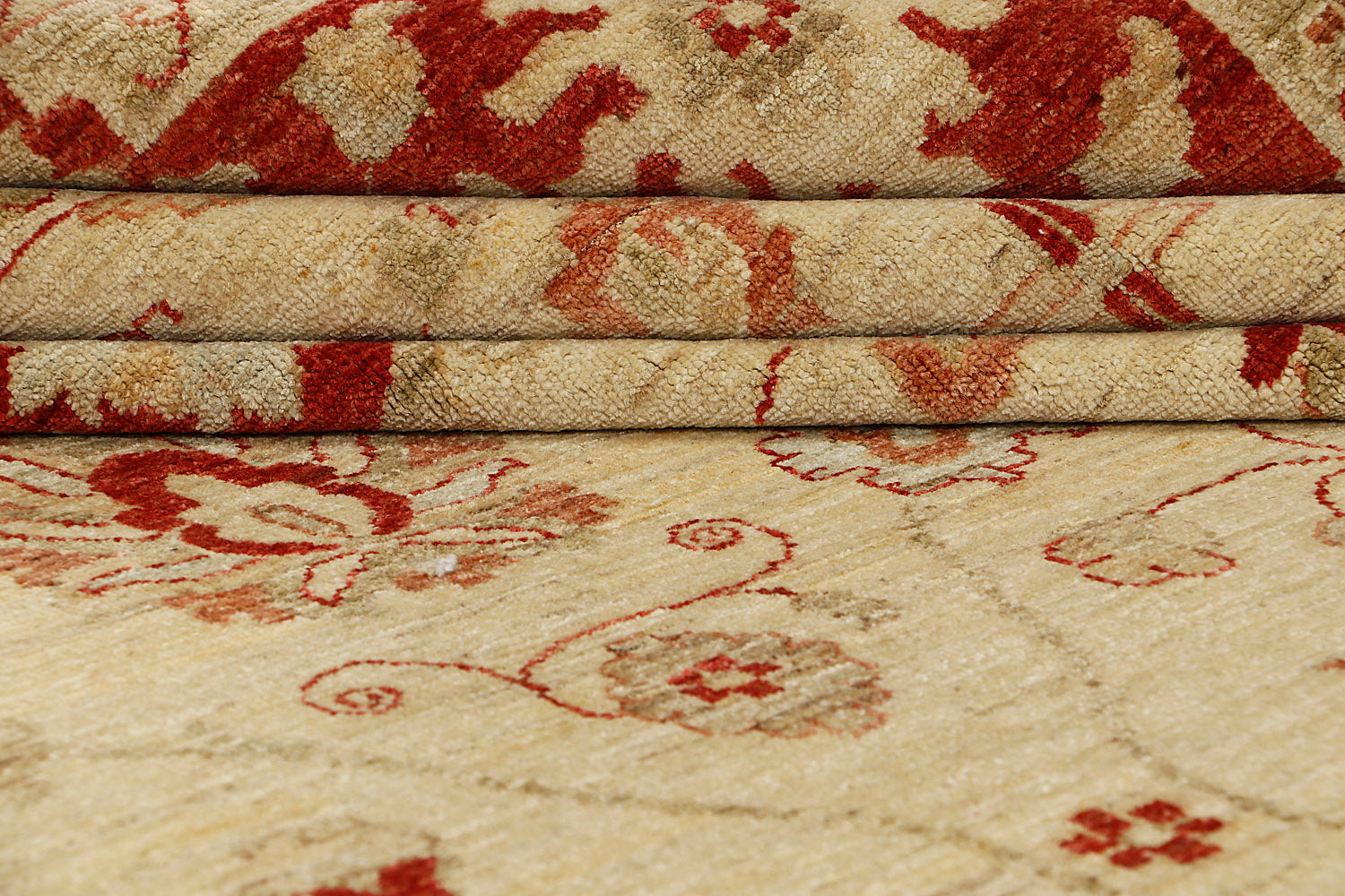 Ziegler Persian Hand Knotted Wool Rug Ivory 8' x 11'6"