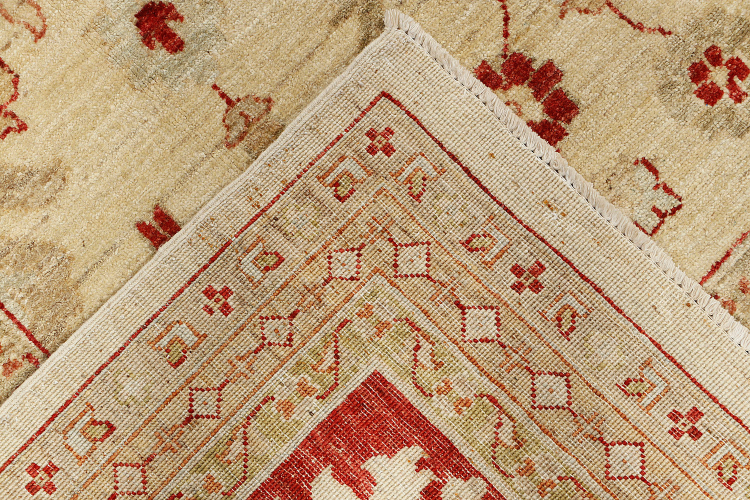 Ziegler Persian Hand Knotted Wool Rug Ivory 8' x 11'6"